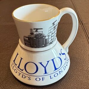 Lloyd's of London Vintage Wide Bottom Ceramic Mug, Made in England